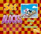 Mickey in Rollercoaster Set the Blocks