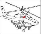 Раскраска вертолет 2