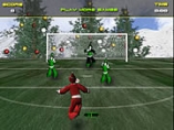 Санта играет в футбол